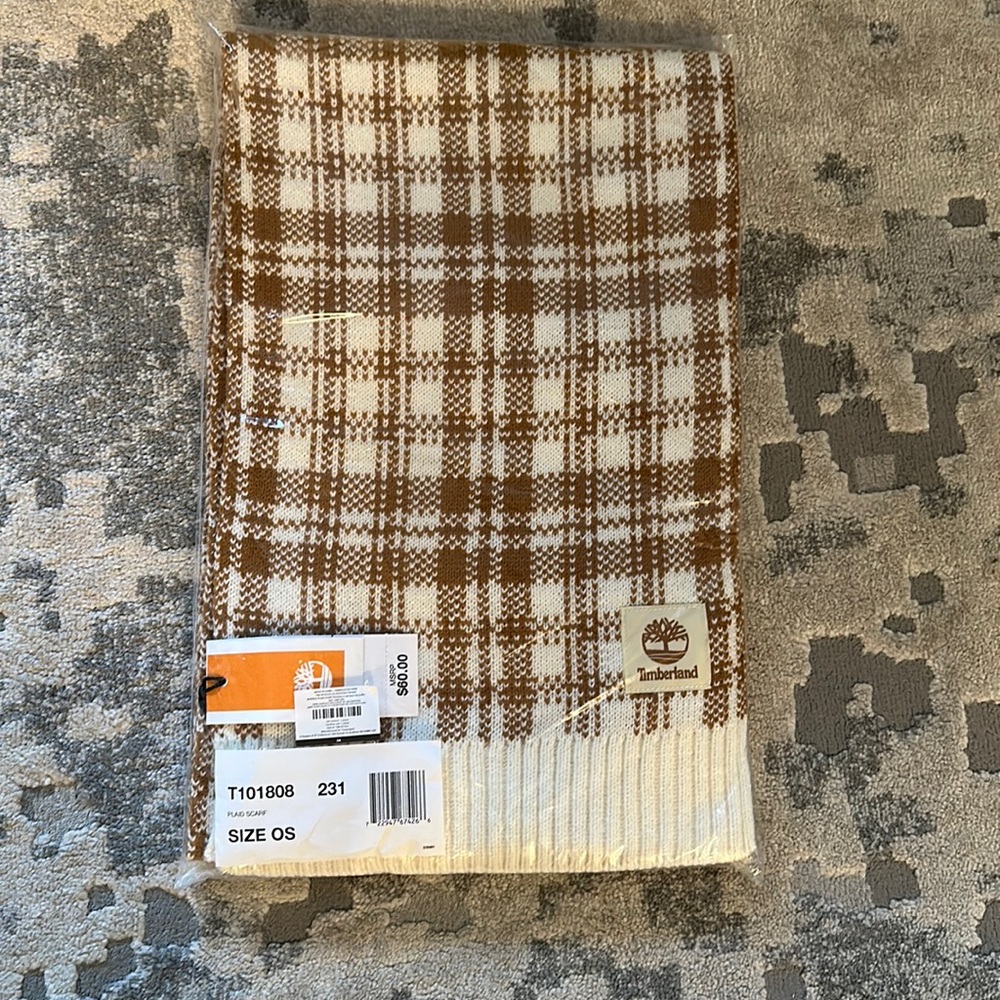 NWT Timberland Plaid Scarf